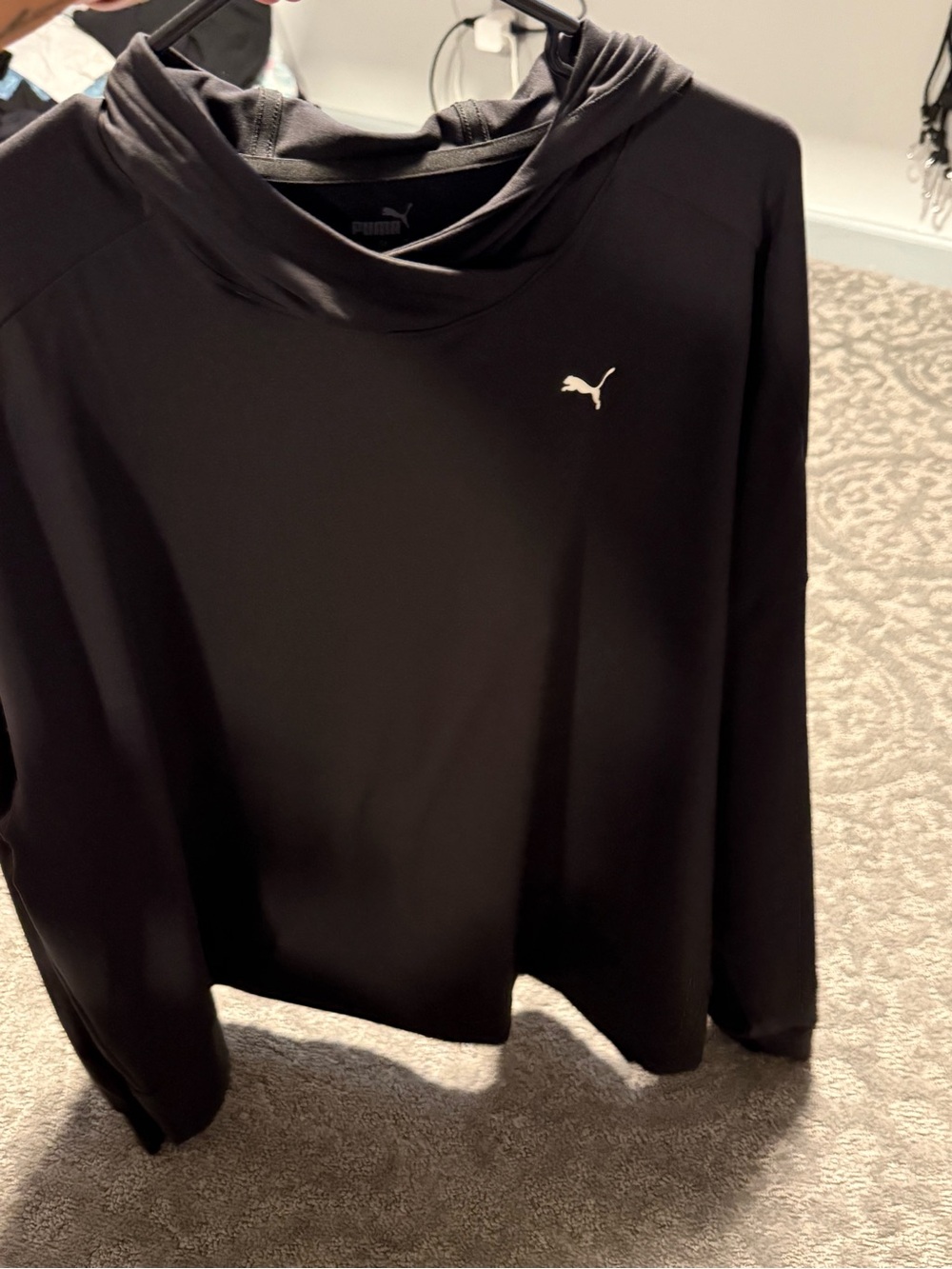 Puma Black Women's Lightweight Hooded Pullover